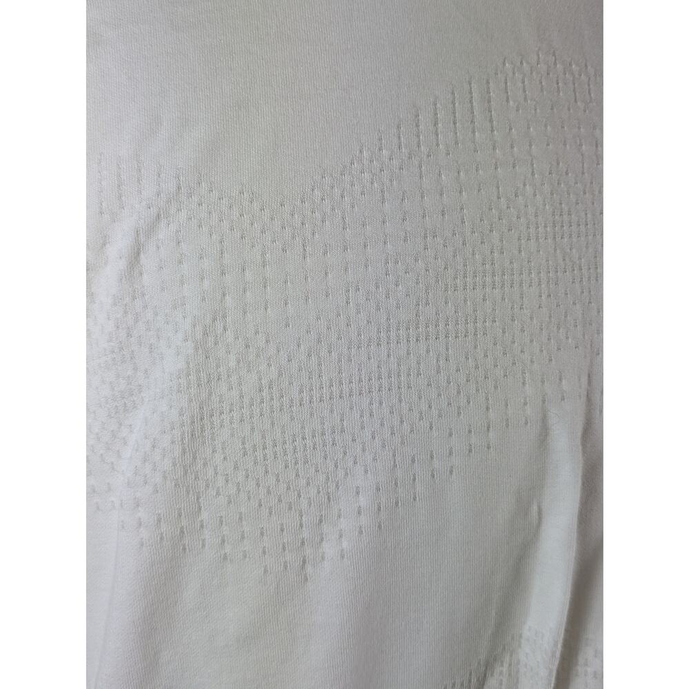 Adidas Mens XL T-Shirt White ID Jacquard Chevron Athletic Performance Top Soccer - Picture 8 of 9
